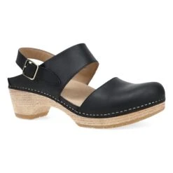 Dansko Lucia Black Oiled Pull Up
