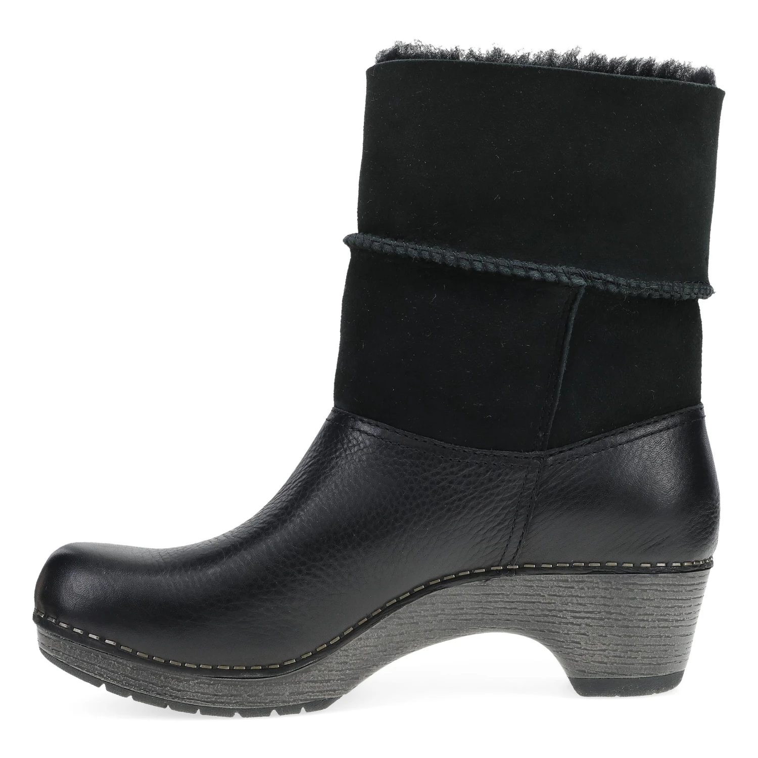 Dansko Lillith Black Waxy Milled 3 Dansko Lillith Black Waxy Milled - Image 3