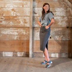 Lucia Denim Oiled Pull Up -Dansko Store Lucia Denim PDP 1 V2